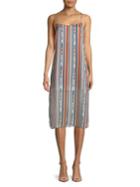 Astr The Label Stripe Long Slip Dress