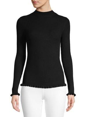 Miss Selfridge Frilled Mockneck Sweater