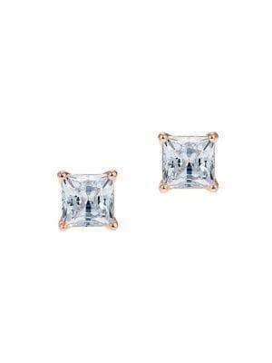 Attract Rose Goldtone & Swarovski Crystal Stud Earrings