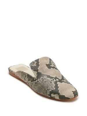 Dolce Vita Brie Embossed Leather Mules