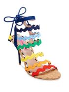 Betsey Johnson Cali Multicolored Ankle-strap Sandals