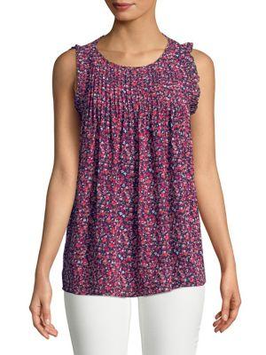 Michael Michael Kors Floral Sleeveless Top