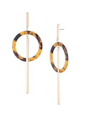 Trina By Trina Turk Meet Me In Malibu Goldtone Hoop Drop Earrings