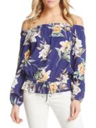 Karen Kane Off-the-shoulder Tie-waist Blouse