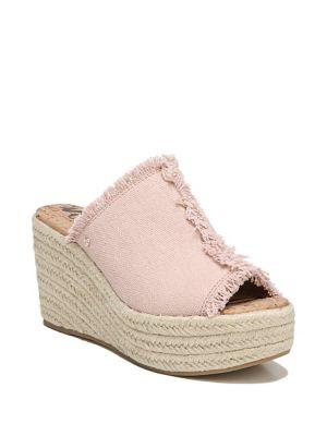 Sam Edelman Dina Linen Platform Wedge Espadrilles