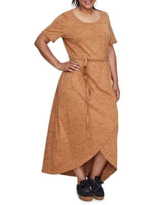 Junarose Plus Short-sleeve Maxi Dress