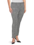 Calvin Klein Plus Plaid Ankle Trousers