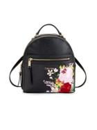 Calvin Klein Mercy Floral Leather Backpack