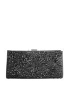 Adrianna Papell Beaded Convertible Satin Clutch