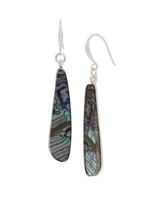 Lord Taylor Santa Fe Crystal And Abalone Stick Drop Earrings