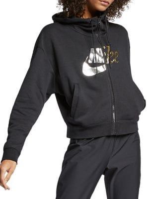 Nike Full-zip Metallic Hoodie