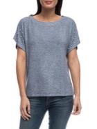 B Collection By Bobeau Kellie Pearl-trimmed Tee
