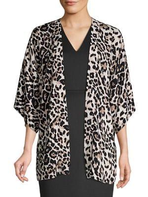 Dorothy Perkins Leopard-print Open-front Kimono