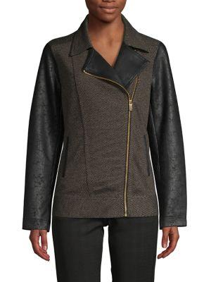 Jones New York Twill Notch-collar Jacket