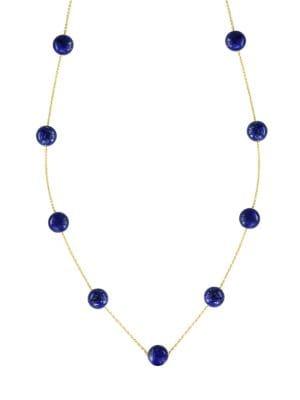 Effy 14k Yellow Gold & Lapis Lazuli Necklace