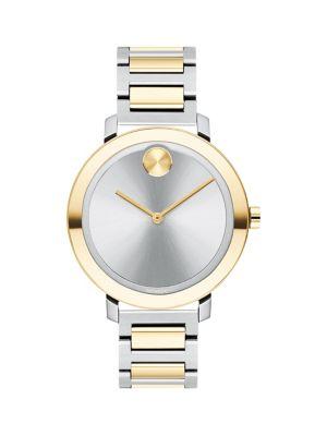 Movado Bold Two-tone Stainless Steel Bracelet Watch