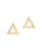 Vince Camuto Crystal Triangle Hinged Earrings