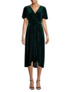 Vince Camuto Wrap Velvet Dress