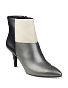 Anne Klein Yarisol Leather Blend Ankle Boots