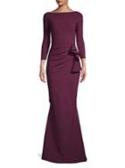 Chiara Boni La Petite Robe Three-quarter Mermaid Gown