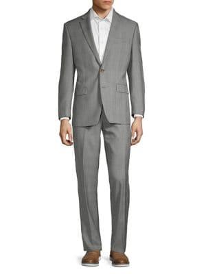 Lauren Ralph Lauren Classic-fit Plaid Wool Blend Suit