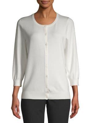 Joseph A Knit Button Up Front Cardigan