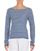 Eileen Fisher Petite Striped Boatneck T-shirt