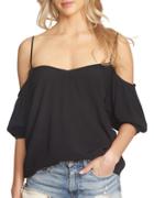 1 State Tahiti Cold Shoulder Blouse