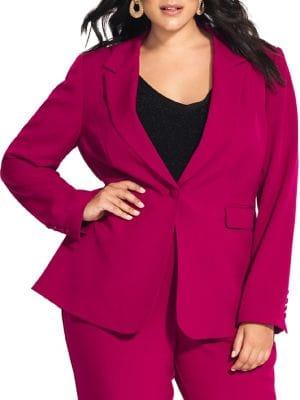 City Chic Plus Mrs Draper Jacket