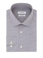 Calvin Klein Steel Regular Fit Stretch Check Dress Shirt