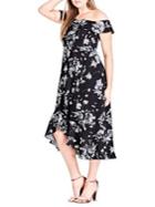 City Chic Plus Flower Time Dress