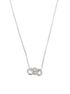 Cz By Kenneth Jay Lane Crystal Triple Ring Pendant Necklace