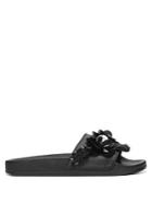 Fergalicious Flame Embellished Satin Slides
