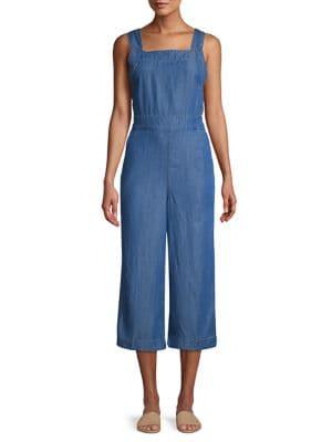 Lord Taylor Denim Culottte Jumpsuit