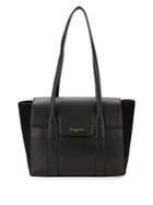 Karl Lagerfeld Paris Logo Leather Tote Bag