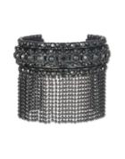 Marchesa Crystal Fringe Cuff Bracelet
