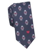 Penguin Robot Embroidered Tie