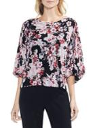 Vince Camuto Bubble-sleeve Floral Blouse