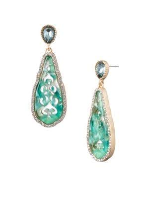 Lonna & Lilly Goldtone, Stone & Crystal Drop Earrings