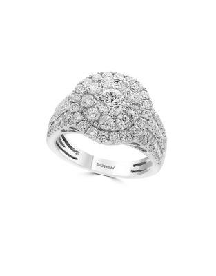 Effy Classique Diamond And 14k White Gold Solitaire Ring