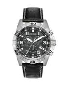 Citizen Brycen Super Titanium And Leather-strap Watch