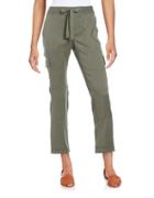 Lord & Taylor Bow Accented Linen Pants