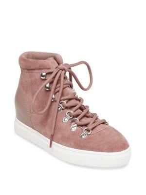 Steven By Steve Madden Kalea Suede High-top Sneakers