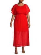 Vero Moda Curve Plus Fay Printed Maxi Dress