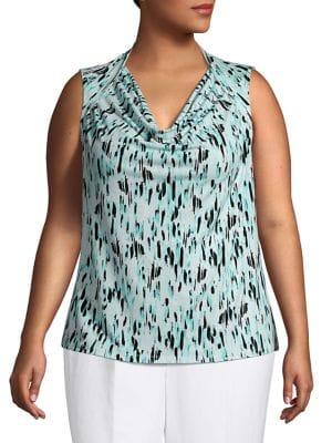 Kasper Cowl Neck Raindrop Camisole