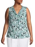 Kasper Cowl Neck Raindrop Camisole