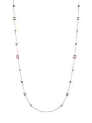 Marchesa 1.5mm-10mm Faux Pearl And Crystal Necklace