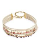 Design Lab Lord & Taylor Multi-row Beaded Choker Necklace