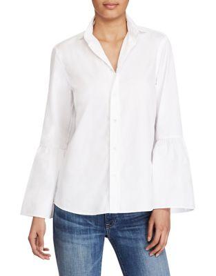 Polo Ralph Lauren Broadcloth Bell-sleeve Shirt