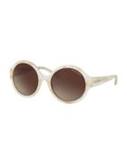 Michael Kors 55mm Seaside Getaway Patterned Round Sunglasses